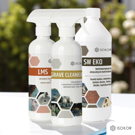 Isokor Grave Set - Čistenie a impregnácia náhrobného kameňa