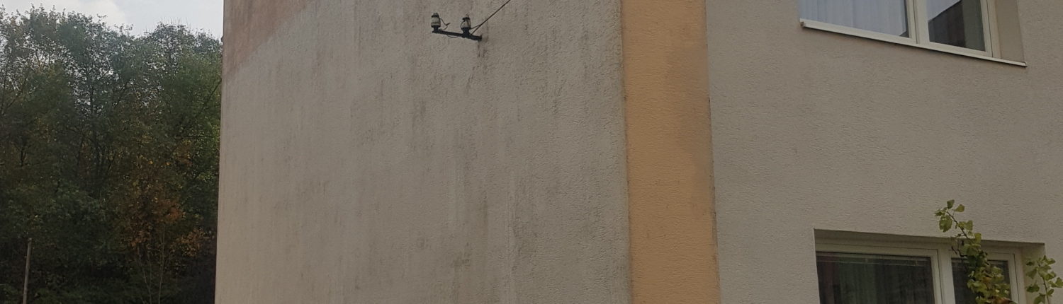 Čistenie fasády domu v Čadci