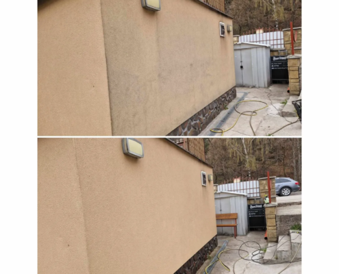 foto2 čistič fasád,dlhodobo znečistená fasáda